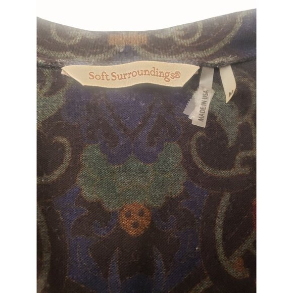 Soft Surroundings Womens Long Sleeve Tunic Dress Multicolor Abstract Print M - Picture 12 of 12